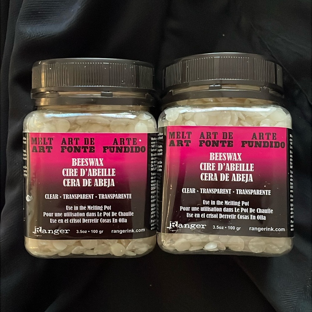 Melt Art, BeesWax Clear, 3.5‎ oz/100 grams per jar. Set of two jars. New.